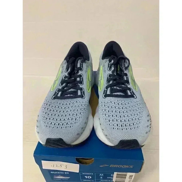 .1253 Brooks Glycerin 20, Med/Width, Light Blue, Running Shoes-US 10 Womens - Picture 3 of 6